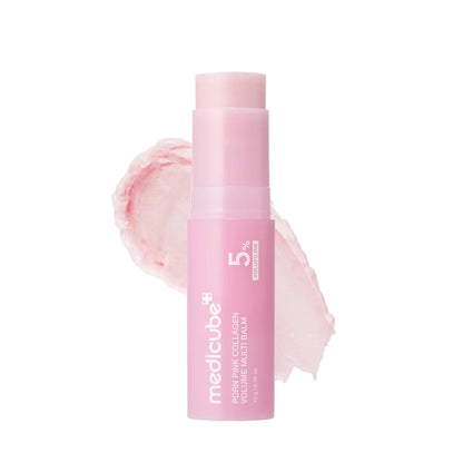 Medicube PDRN Pink Collagen Volume Multi Balm with product swatch