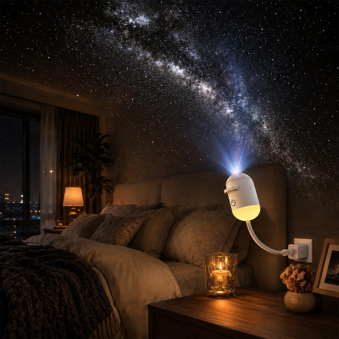 Starry Sky Night Light Projector - Image 1