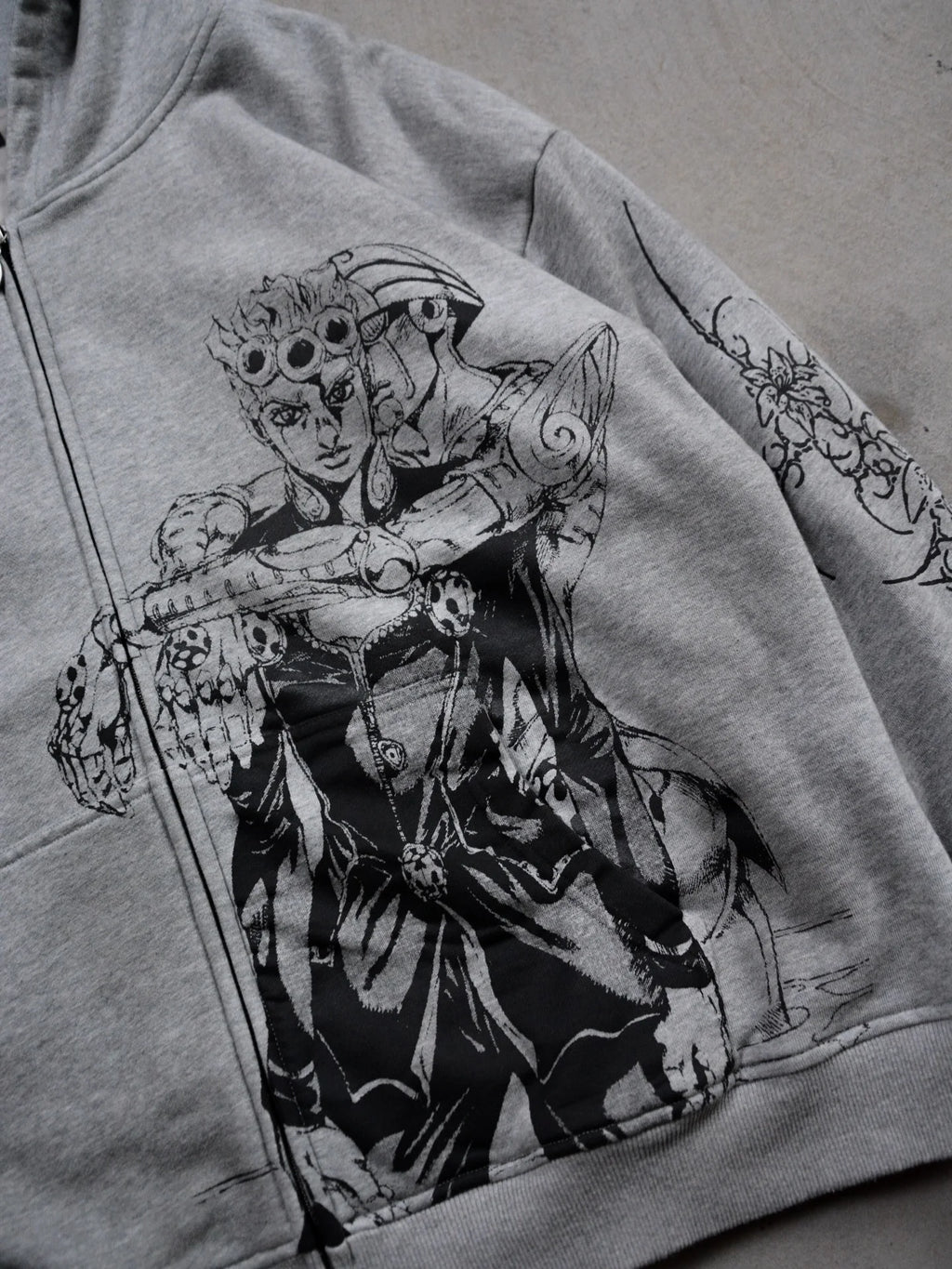 Harajuku Jojo Bizarre Adventure Zip Up Hoodies Oversized Zipper Hoodie Y2k Street Sweatshirt