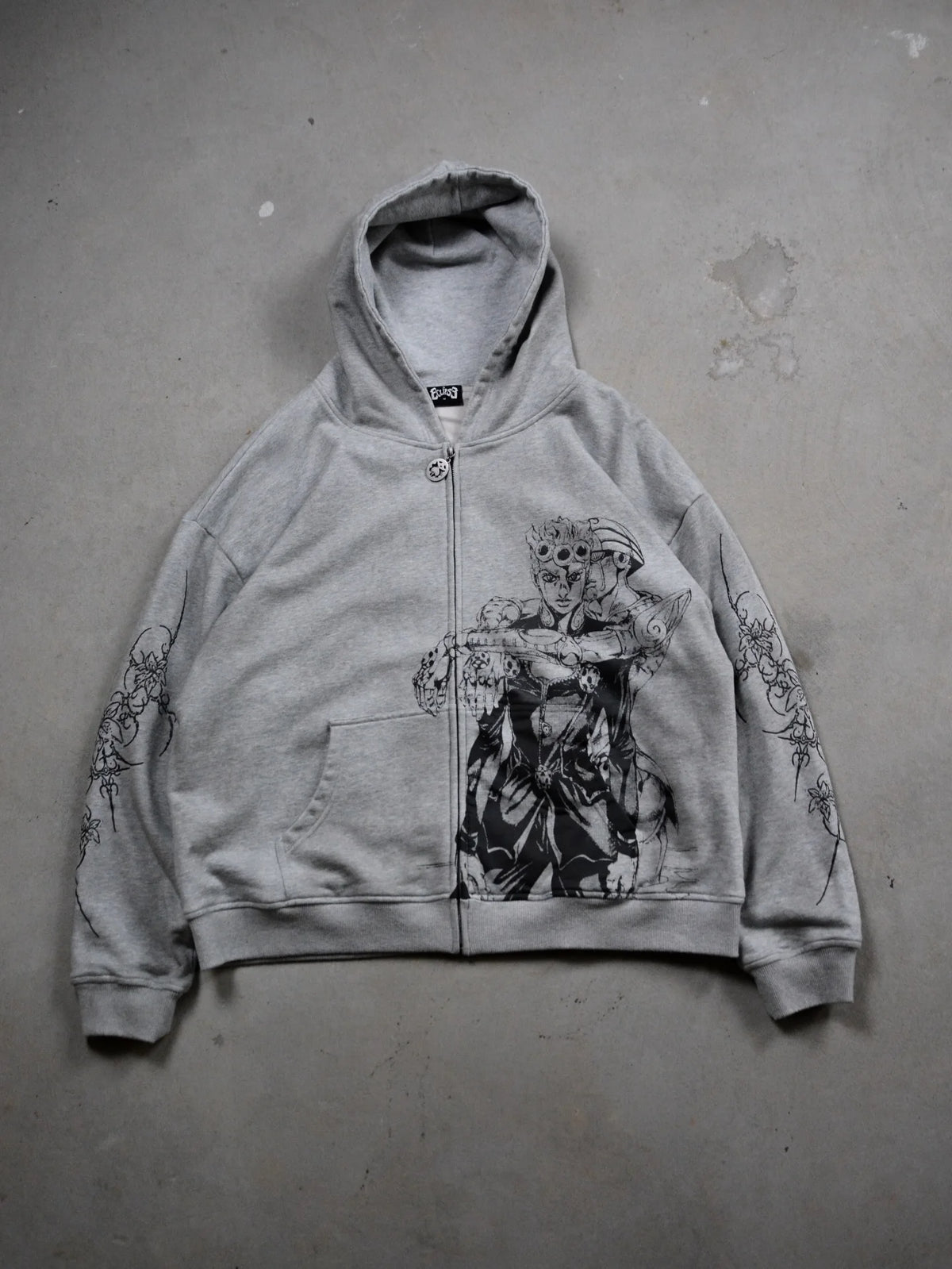 Harajuku Jojo Bizarre Adventure Zip Up Hoodies Oversized Zipper Hoodie Y2k Street Sweatshirt