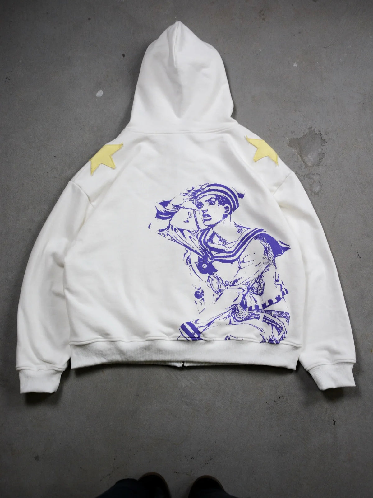 Harajuku Jojo Bizarre Adventure Zip Up Hoodies Oversized Zipper Hoodie Y2k Street Sweatshirt