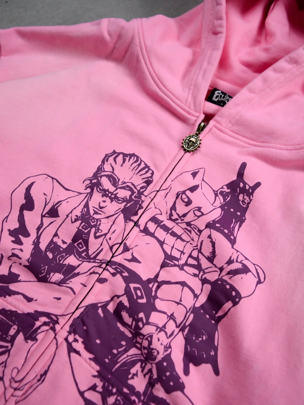 Harajuku Jojo Bizarre Adventure Zip Up Hoodies Oversized Zipper Hoodie Y2k Street Sweatshirt