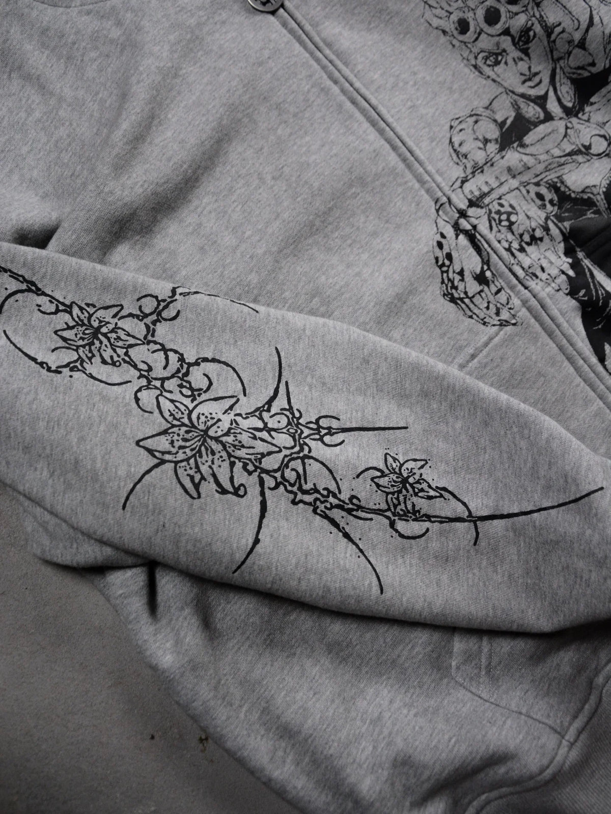 Harajuku Jojo Bizarre Adventure Zip Up Hoodies Oversized Zipper Hoodie Y2k Street Sweatshirt